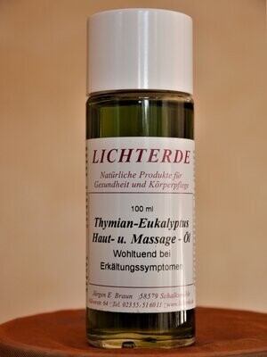 LICHTERDE Thymian-Eukalyptus Haut- und Massageöl