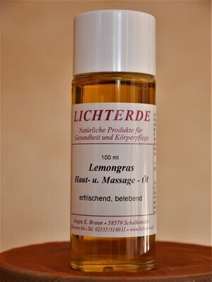 LICHTERDE Lemongras Haut- und Massageöl