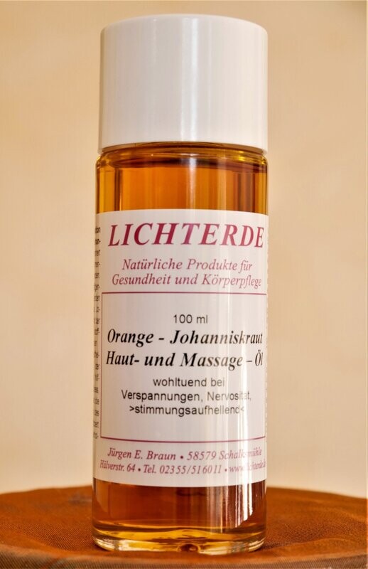 LICHTERDE Orangen-Johanniskraut Haut-u.Massageöl LICHTERDE Orangen-Johanniskraut Haut-u.Massageöl