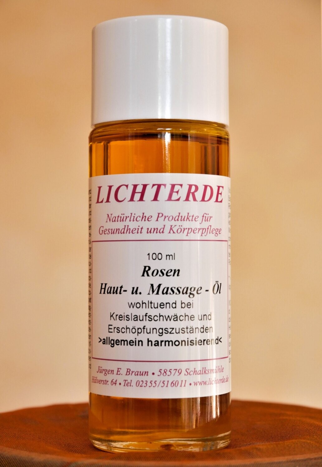 LICHTERDE Rosen Haut-u.Massageöl LICHTERDE Rosen Haut-u.Massageöl