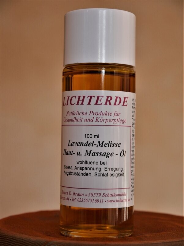 LICHTERDE Lavendel-Melisse Haut- u.Massageöl LICHTERDE Lavendel-Melisse Haut- u.Massageöl