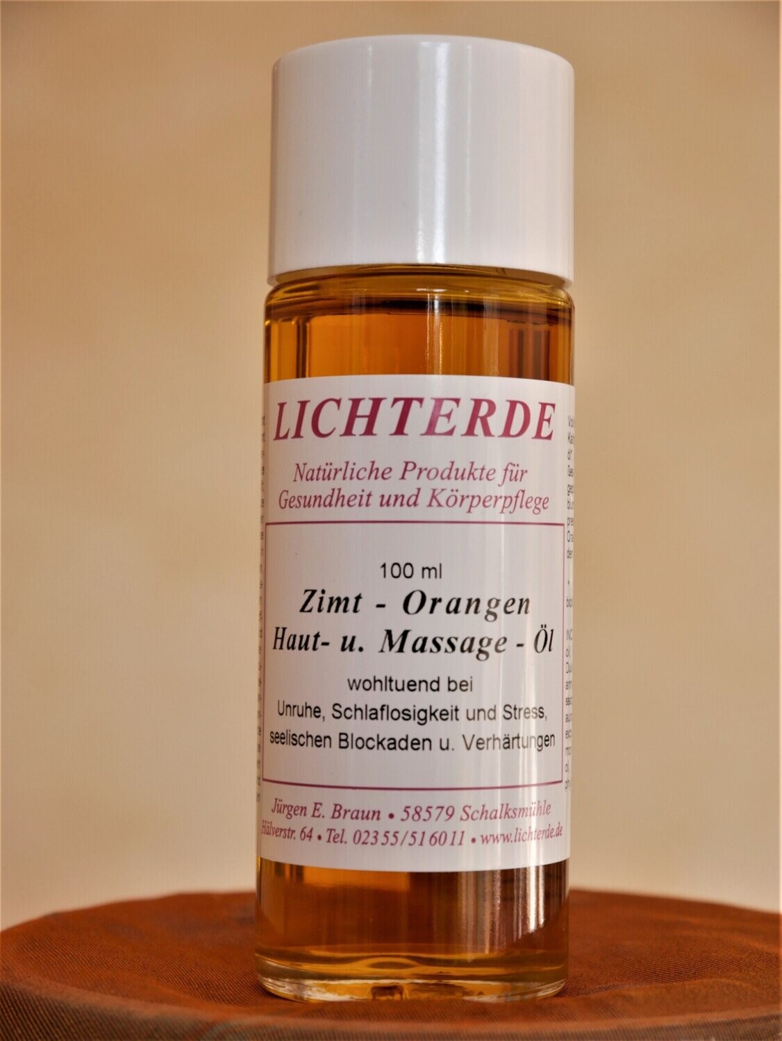 LICHTERDE Zimt-Orangen Haut- und Massageöl LICHTERDE Zimt-Orangen Haut- und Massageöl