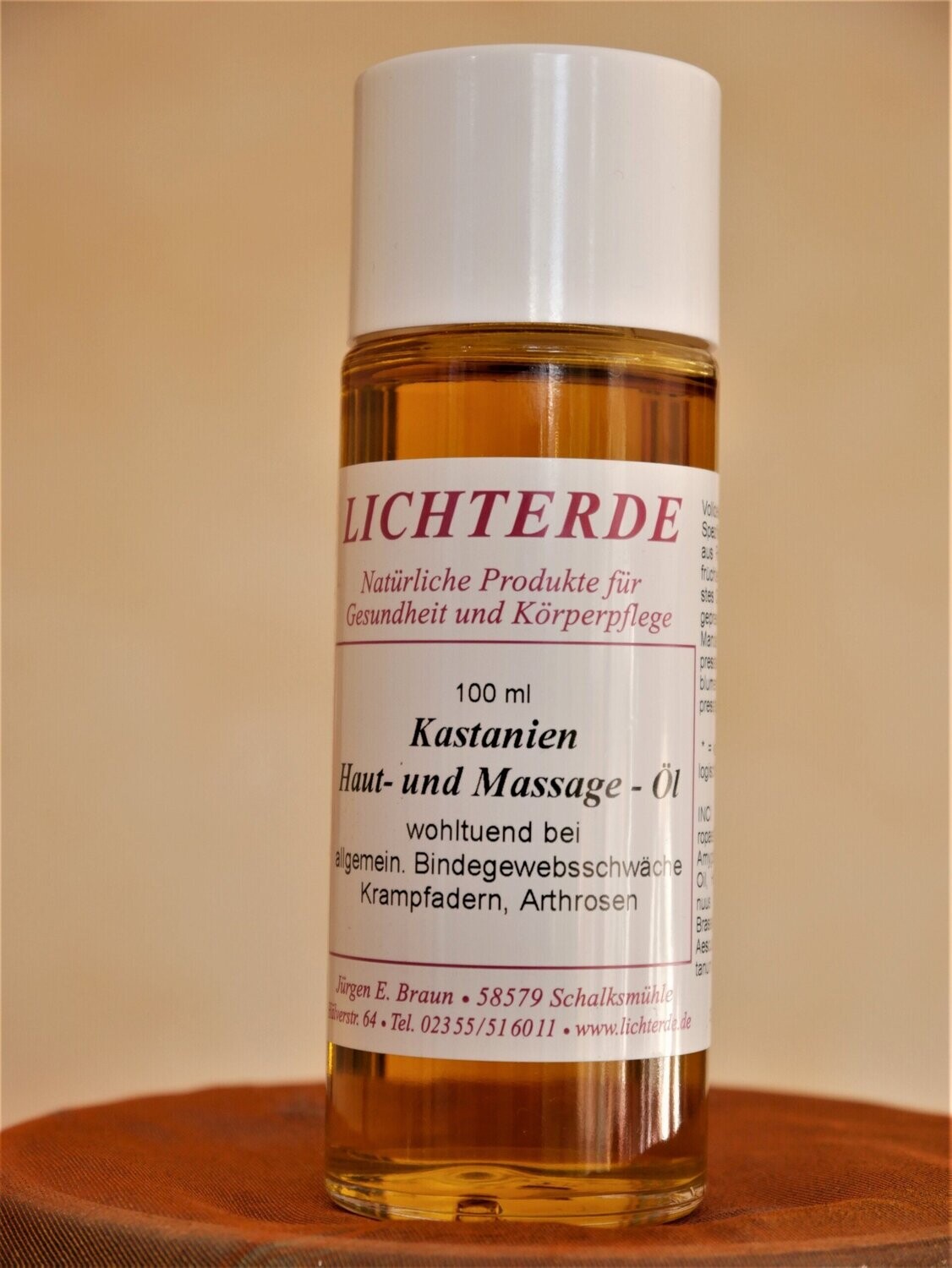 LICHTERDE Kastanien Haut- und Massageöl LICHTERDE Kastanien Haut- und Massageöl