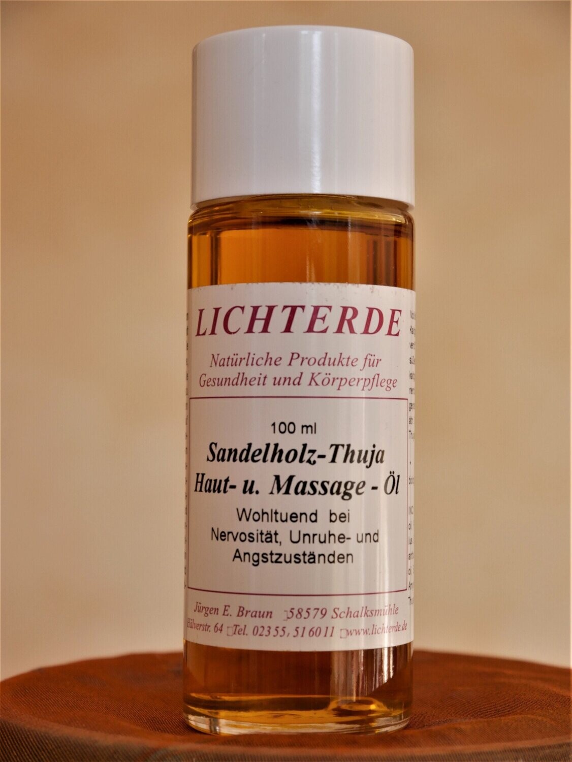 LICHTERDE Sandelholz-Thuja Haut- und Massageöl LICHTERDE Sandelholz-Thuja Haut- und Massageöl