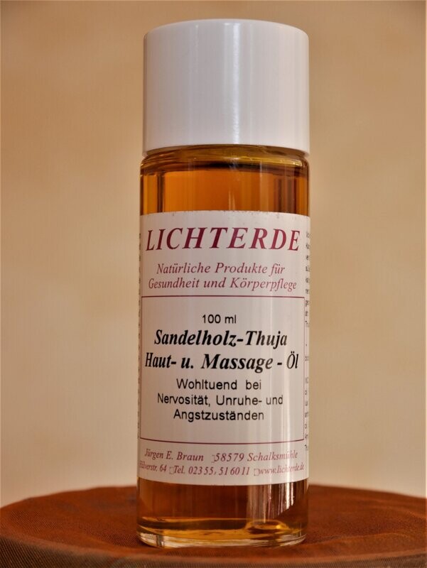 LICHTERDE Sandelholz-Thuja Haut- und Massageöl LICHTERDE Sandelholz-Thuja Haut- und Massageöl