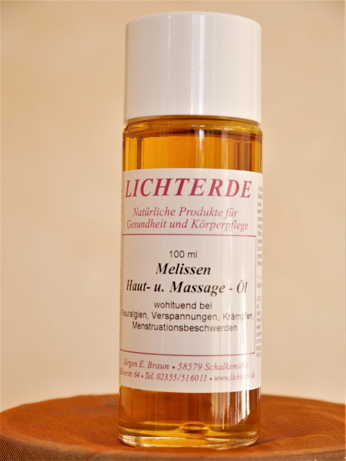 LICHTERDE Melissen Haut- und Massageöl LICHTERDE Melissen Haut- und Massageöl