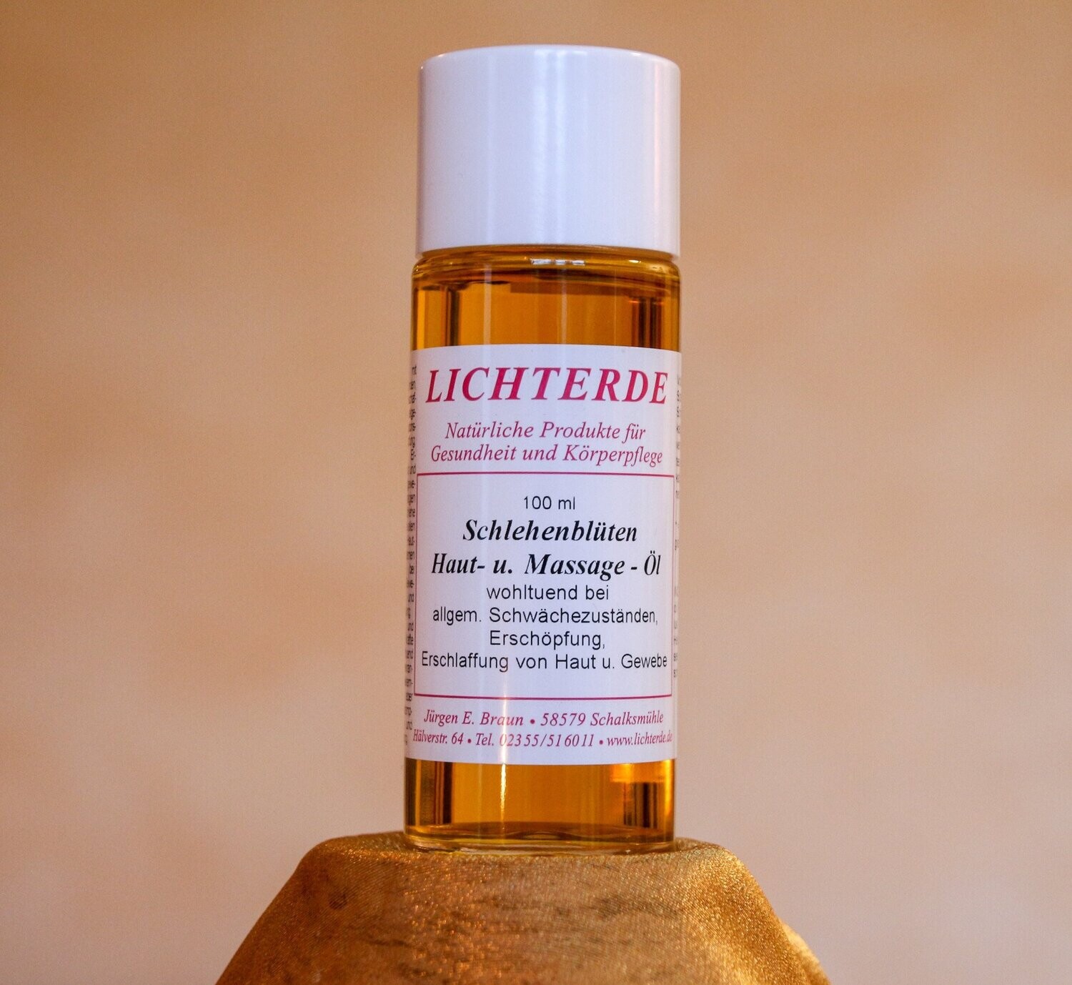 LICHTERDE Schlehenblüten Haut- und Massageöl LICHTERDE Schlehenblüten Haut- und Massageöl
