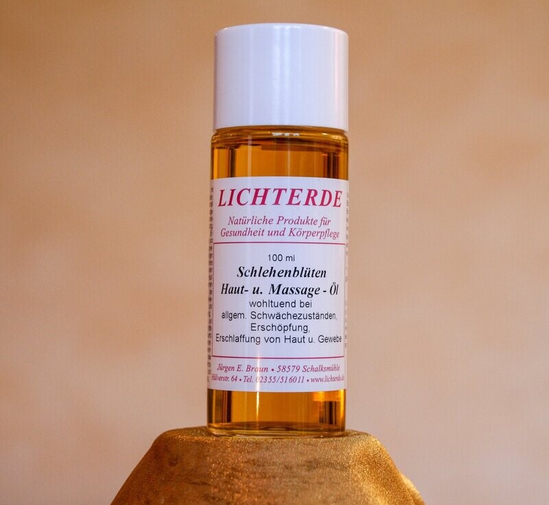 LICHTERDE Schlehenblüten Haut- und Massageöl LICHTERDE Schlehenblüten Haut- und Massageöl