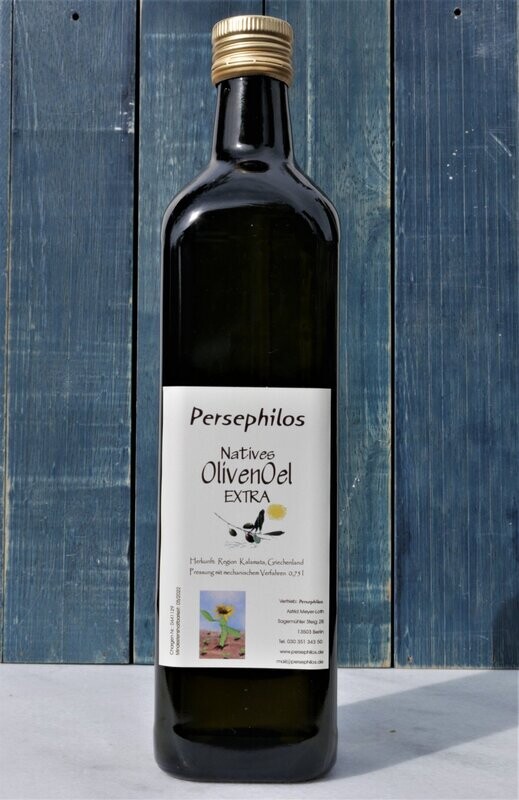 Kalamata Olivenöl extra nativ - Ernte 2025 - 2 Flaschen je 0,5 l Kalamata Olivenöl extra nativ - Ernte 2025 - 2 Flaschen je 0,5 l