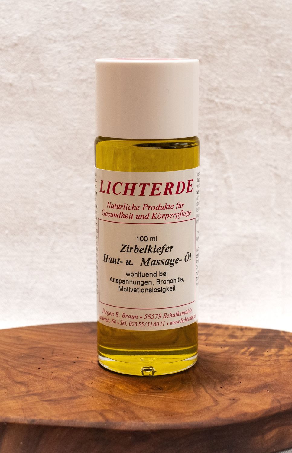 LICHTERDE Zirbelkiefer Haut- und Massageöl