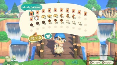 ACNH - Mushroom DIY Set - Full Set of 12 and Mushrooms