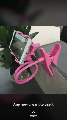Flexible phone holder
