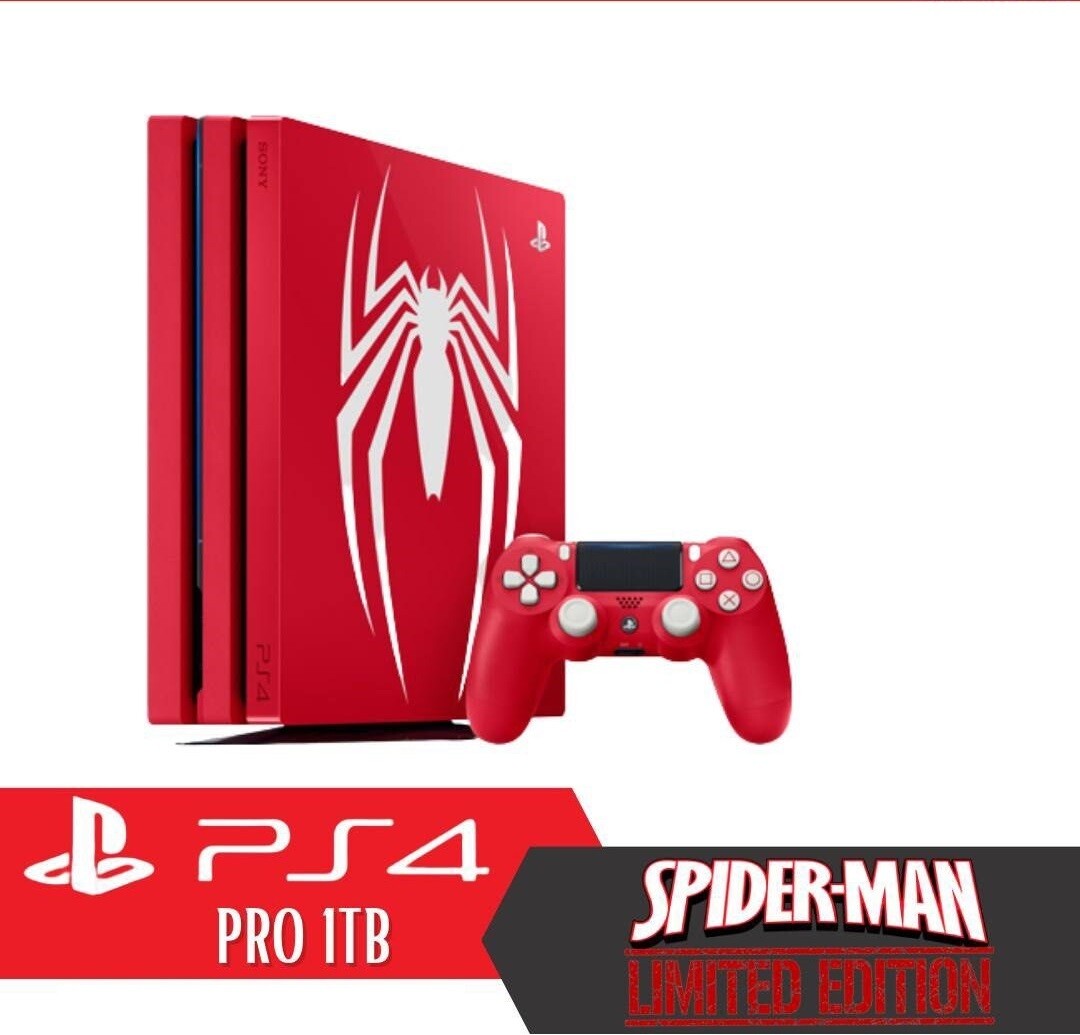 Sony PS4 Pro 1TB Spider-Man LIMITED EDITION, ATRIŠTAS antras pultas dovanų !!!