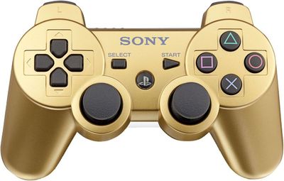 Originalus Sony PS3 aukso spalvos bevielis pultelis