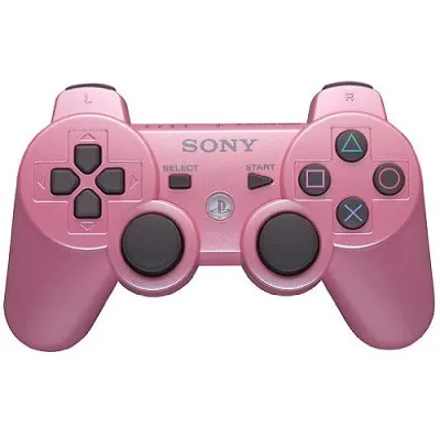 Originalus Sony PS3 rožinis bevielis pultelis