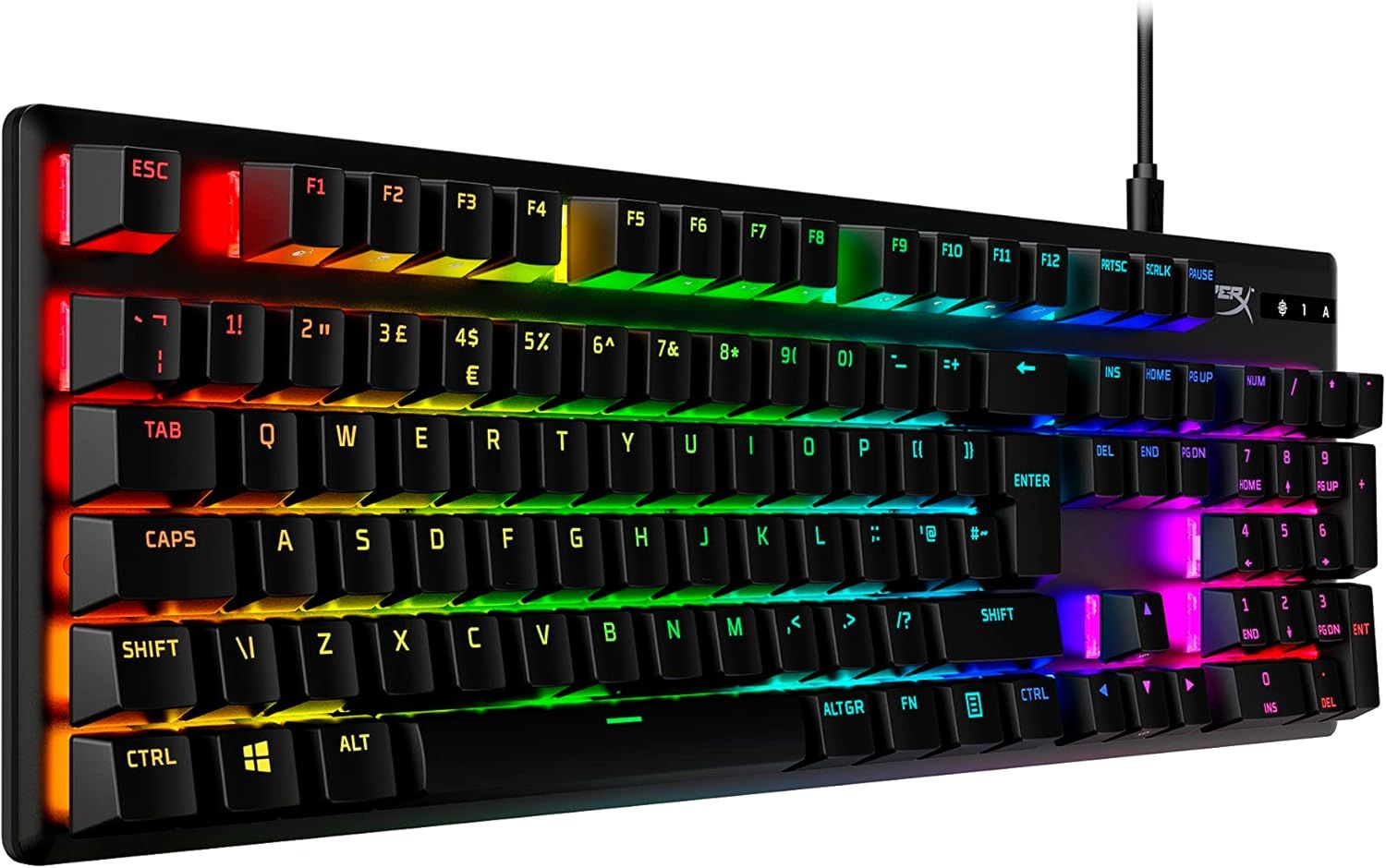 HyperX Alloy Origins PBT – Mechanical žaidimų klaviarūra