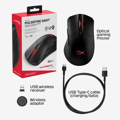 HyperX Pulsefire Dart belaidė žaidimų pelė