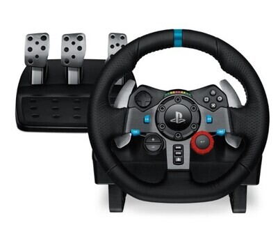 Logitech G29 PS3, PS4, PS5 ir PC vairas su pedalais, naudotas