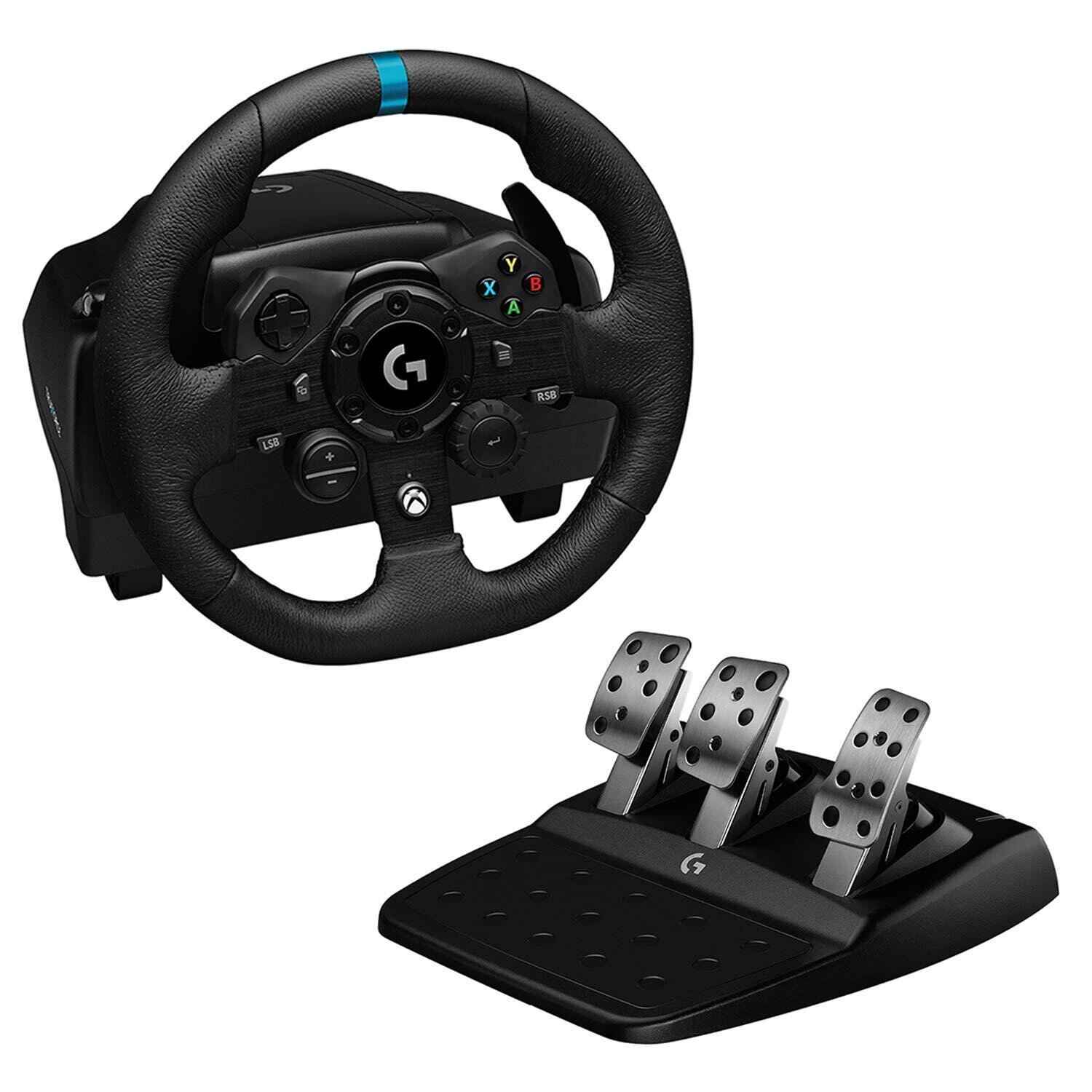 Logitech G923 Xbox ONE S/X ir Series S/X, bei PC vairas su pedalais, mažai naudotas