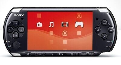 Sony PSP 3000 juodas atrištas su atminties kortele