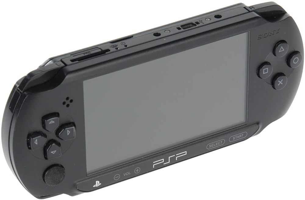 Sony PSP E1000 juodas atrištas su 128Gb atminties kortele