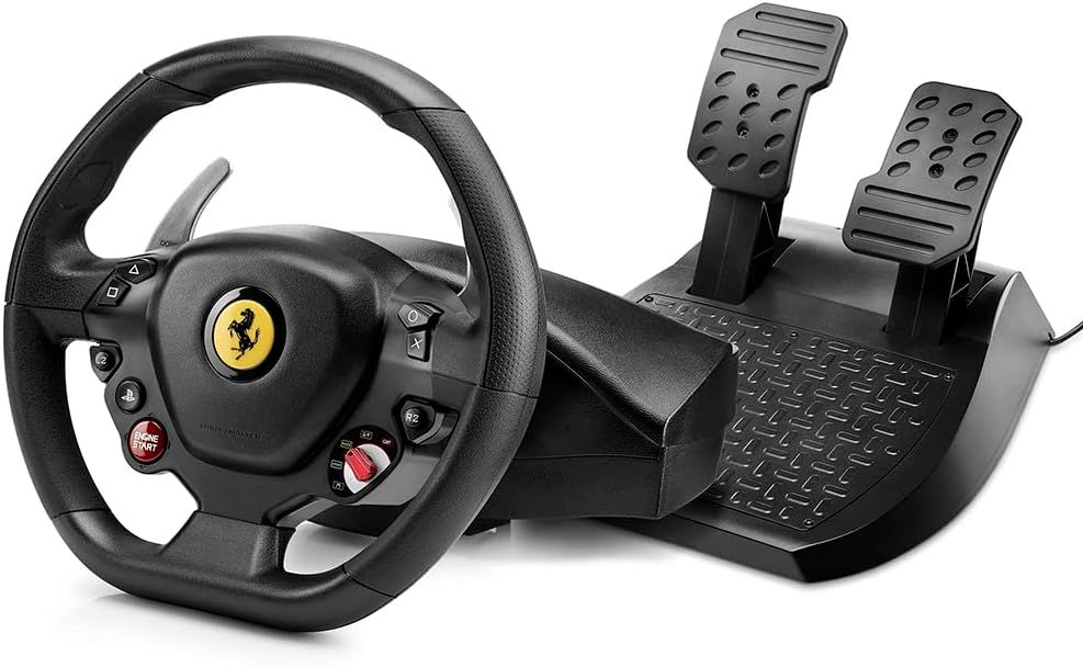 Thrustmaster T80 Ferrari 488 GTB Edition vairas su pedalais