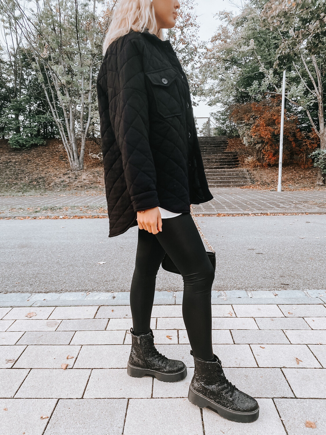 Lederleggings
