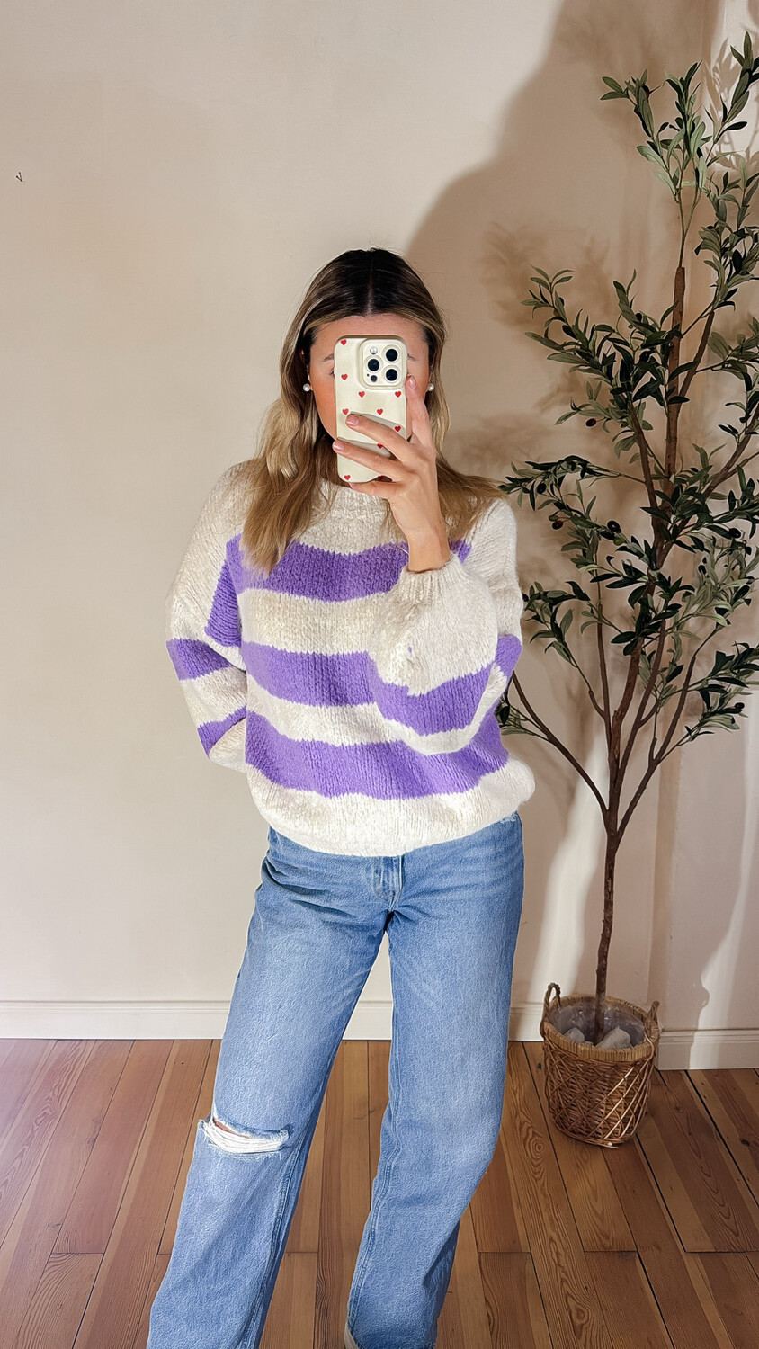 Pullover gestreift