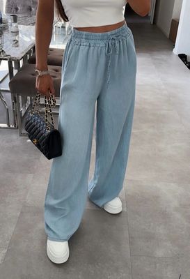 Hose mit Denim-Effekt
