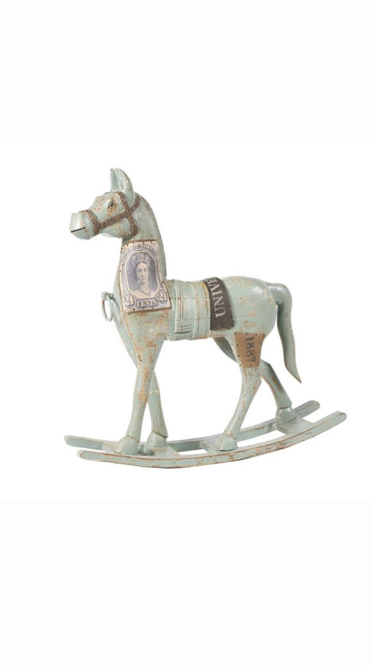 Cavallo in legno dondolo 