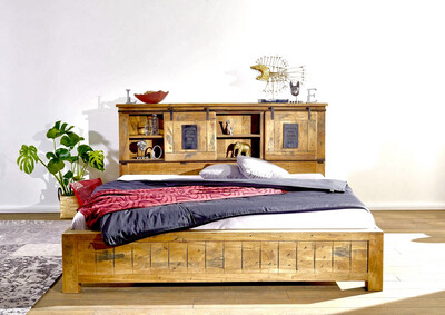 Letto matrimoniale industrial