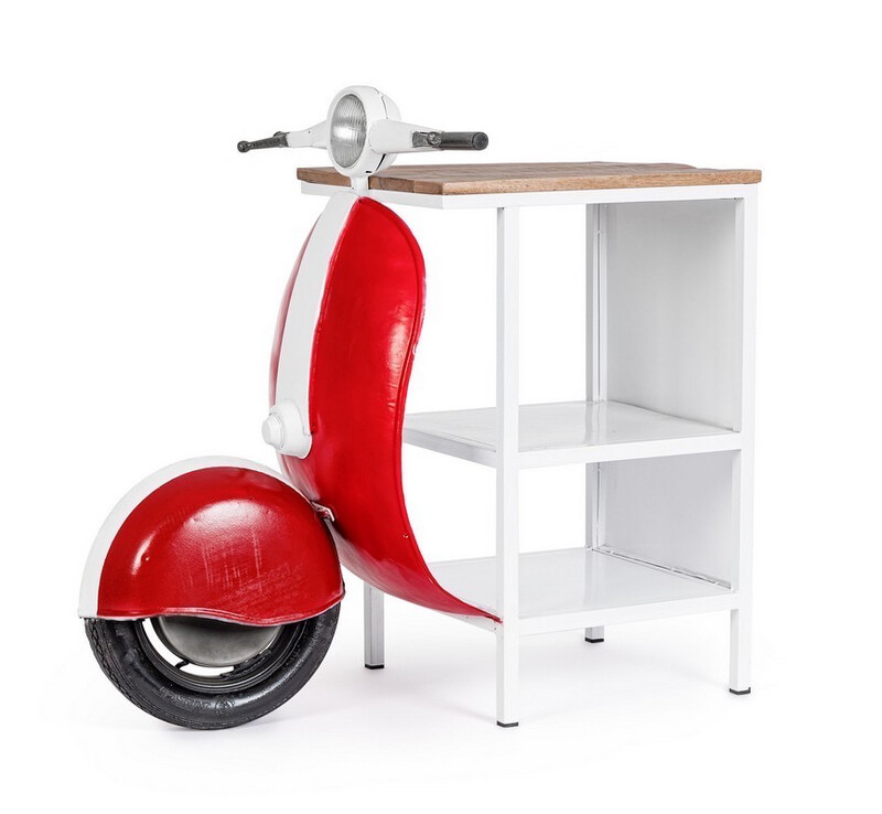 Consolle bar moto rossa