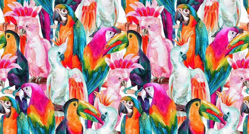 Birds Tela dipinta 143 x 77 h
