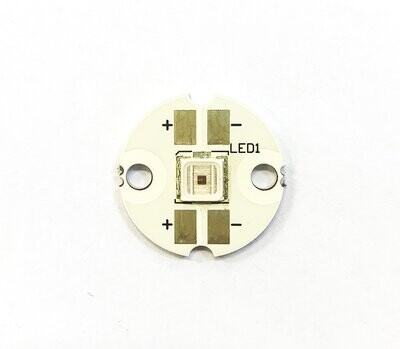 LED SMBD 630 nm auf einer Alukernplatine rund 20 mm