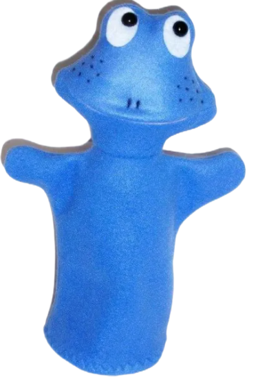 Blue the Frog Puppet