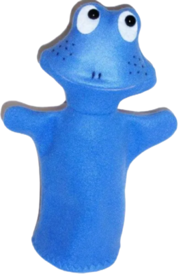 Blue the Frog Puppet