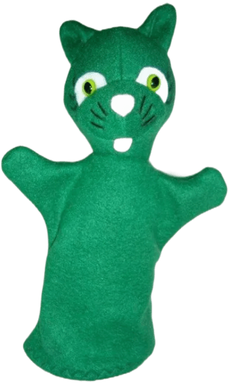 Tootie the Green Kitten Puppet