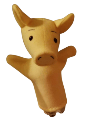 Oinky the Yellow Pig Puppet