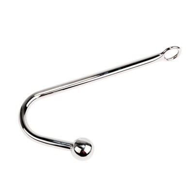 masajeador de próstata con bola para hombres y mujeres, Juguetes sexuales de acero inoxidable con gancho Anal de Metal, tapón Anal, dilatador Anal