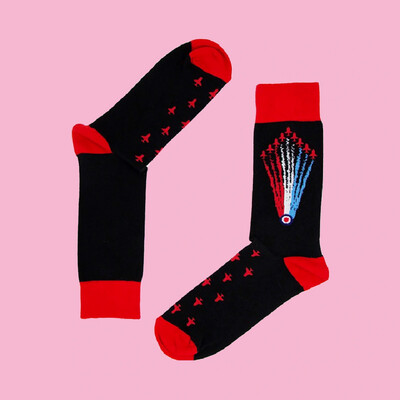 Officially Licensed Red Arrows Socks - Smoke