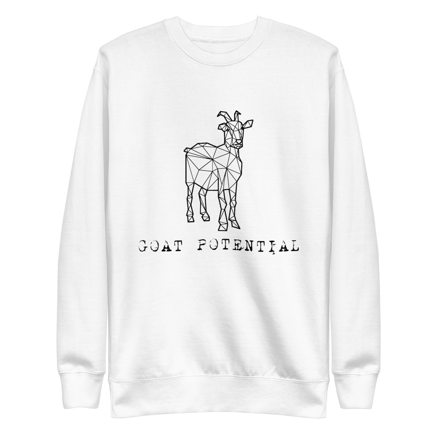 GOAT Potential Unisex Premium Sweatshirt