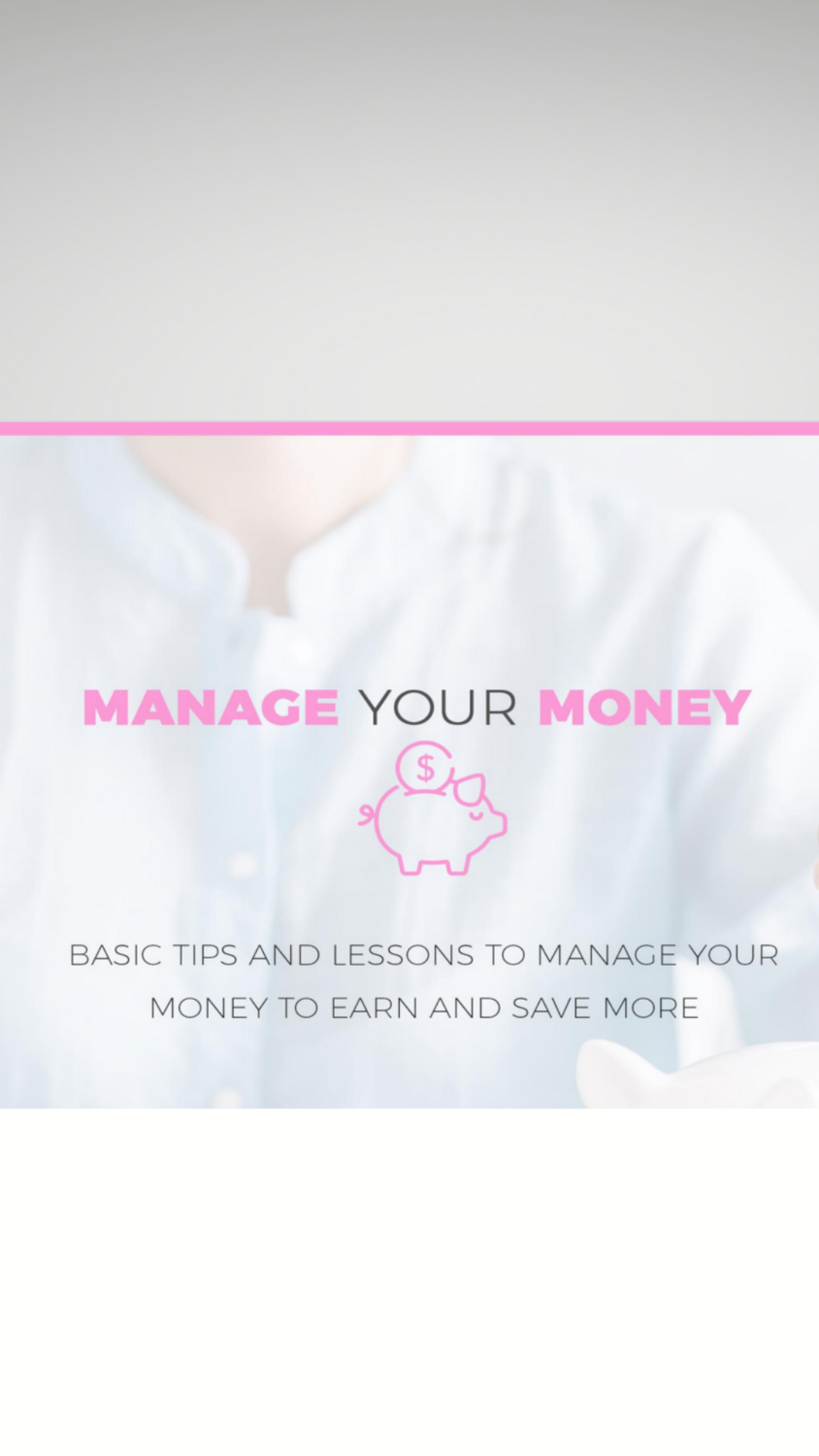 Manage Your Money