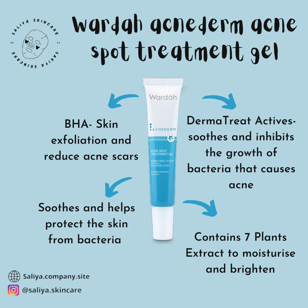 Wardah acnederm acne spot treatment gel