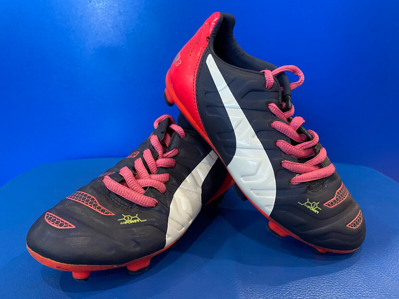 Puma evoPOWER 3.2 FG Junior Football Boots US 13Y (Near-New) (EC718)
