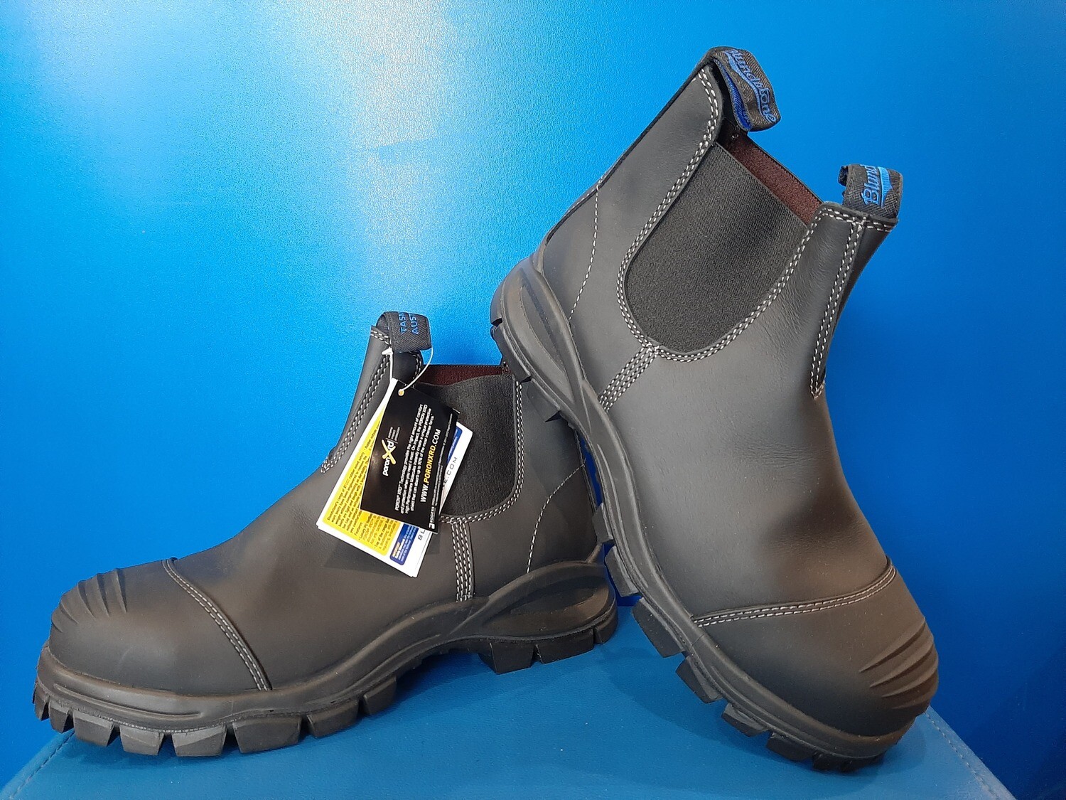 Blundstone Style 990 Unisex Elastic Sided Safety Boots Black Mens US11 Womens US13 (New) (EC2667)