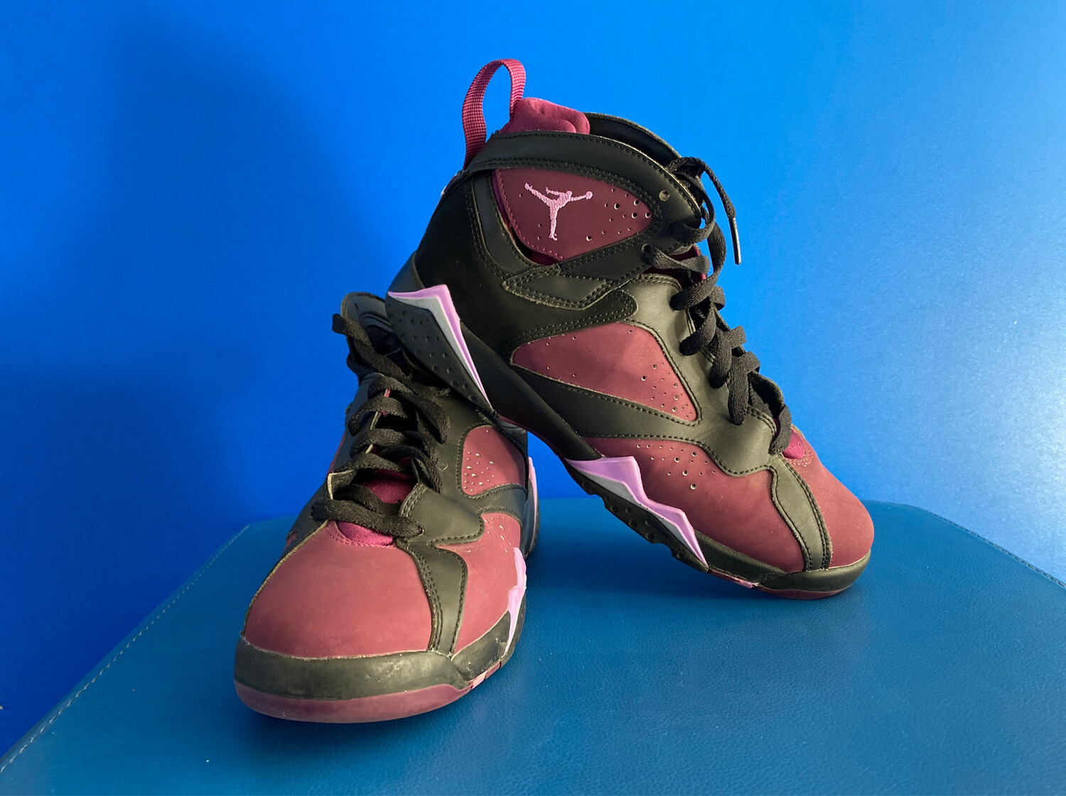 Nike Air Jordan 7 Retro &quot;Mulberry&quot; Basketball Shoes US7 (Near-near) (EC585)
