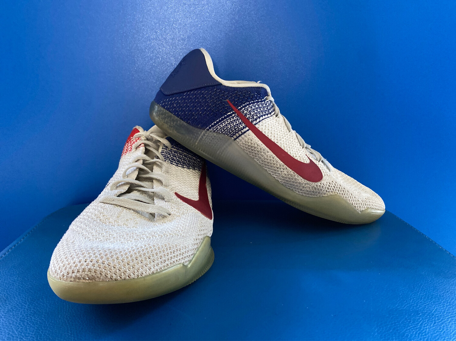 Nike Kobe 11 Elite Low USA Olympic Red White Blue US11 (Near-new) (EC533)