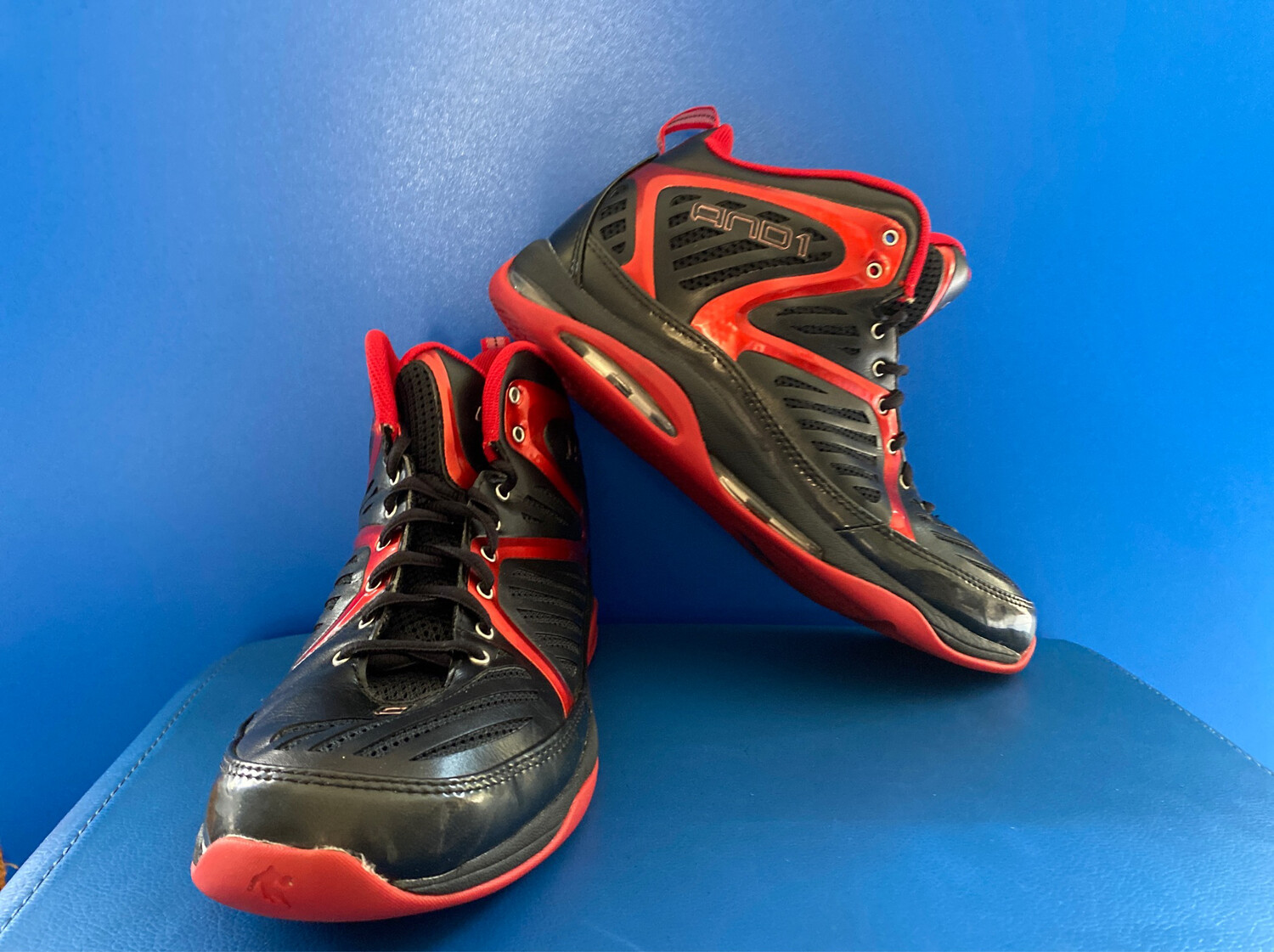 AND1 Empire Mid Red Black Basketball Shoes US11 (Near-new) (EC531)