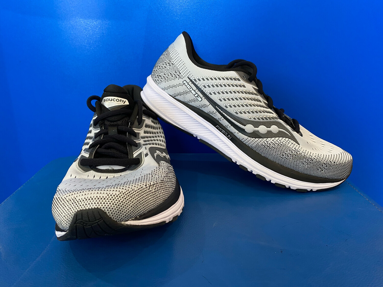 Saucony Ride 13 Mens Alloy Black Shoes US10 (Near New) (EC2997)