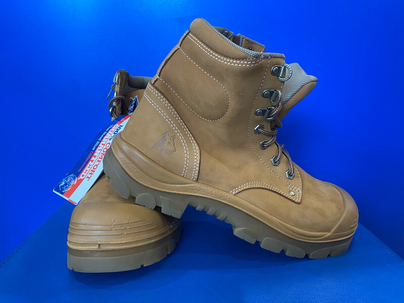 STEEL BLUE ARGYLE TPU BUMP ZIP SIDED SAFETY WORK BOOTS US10 (New )  (EC2716)